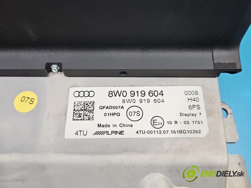 Audi A4 B9 2015-2024 2.0 tdi 190 HP automatic 140 kW 1968 cm3 5- Zobrazit: 8W0919604 (Prístrojová doska)