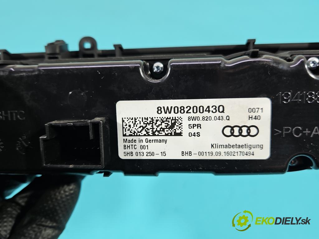 Audi A4 B9 2015-2024 2.0 tdi 190 HP automatic 140 kW 1968 cm3 5- panel kúrenia 8W0820043Q