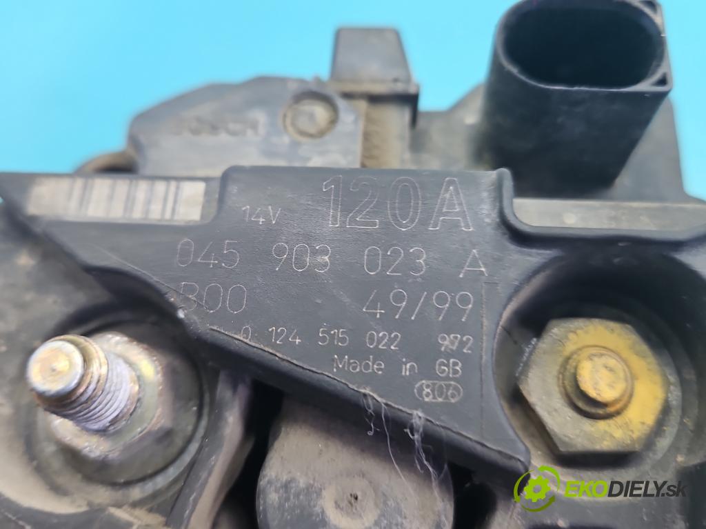 Vw Polo III 6N 1994-2001 1.4 tdi 75 HP manual 55 kW 1418 cm3 3- Alternator 045903023A (Alternátor)