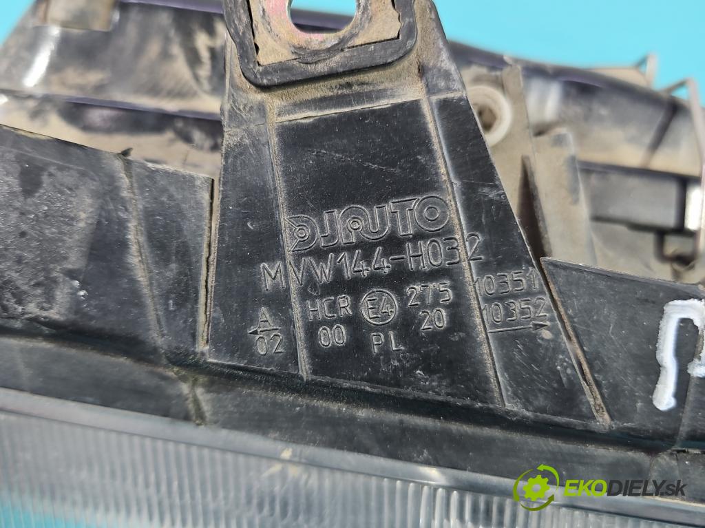 Vw Polo III 6N 1994-2001 1.4 tdi 75 HP manual 55 kW 1418 cm3 3- Reflektor: pravý  (Svetlo predné pravé)