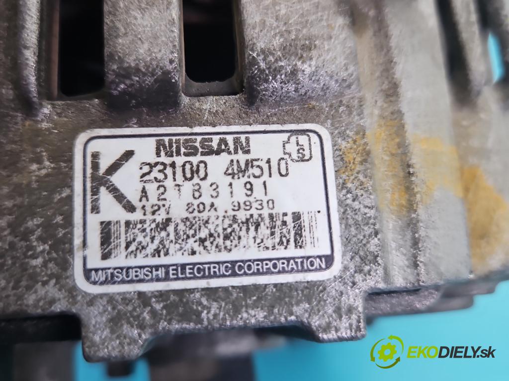 Nissan Primera P11 1996-2002 1.8 16V 114 hp manual 84 kW 1769 cm3 5- Alternator 23100-4M510 (Alternátor)