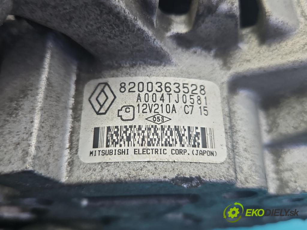 Renault Laguna III 2007-2015 1.5 dci 110 HP manual 81 kW 1461 cm3 5- Alternator 8200363528 (Alternátor)