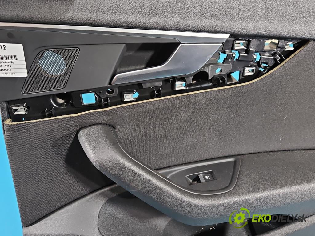 Audi A4 B9 2015-2024 2.0 tdi 190 HP automatic 140 kW 1968 cm3 5- Čalounictví: dvere zadné pravé 8W0867488
