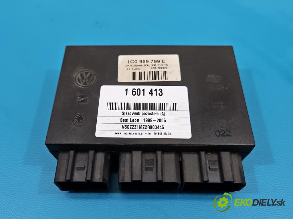 Seat Leon I 1999-2005 1.6 16V 105 HP manual 77 kW 1598 cm3 5- riadiaca jednotka ostatné 1C0959799E