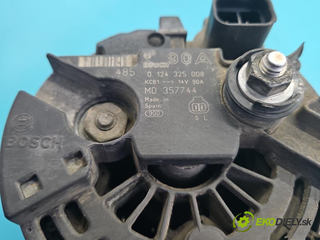Mitsubishi Space star 1.6 16V 98 HP manual 72 kW 1584 cm3 5- Alternator 0124325008 (Alternátor)