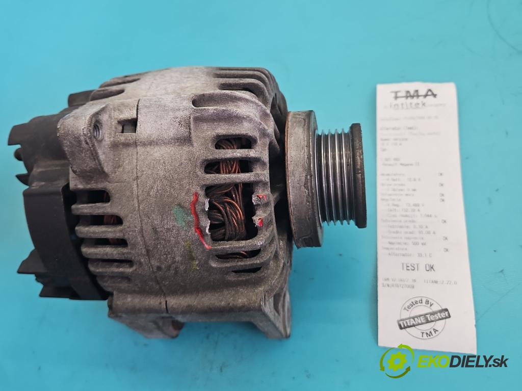 Renault Megane II 2003-2008 1.6 16V 113 hp manual 83 kW 1598 cm3 5- Alternator 8200100907 (Alternátor)