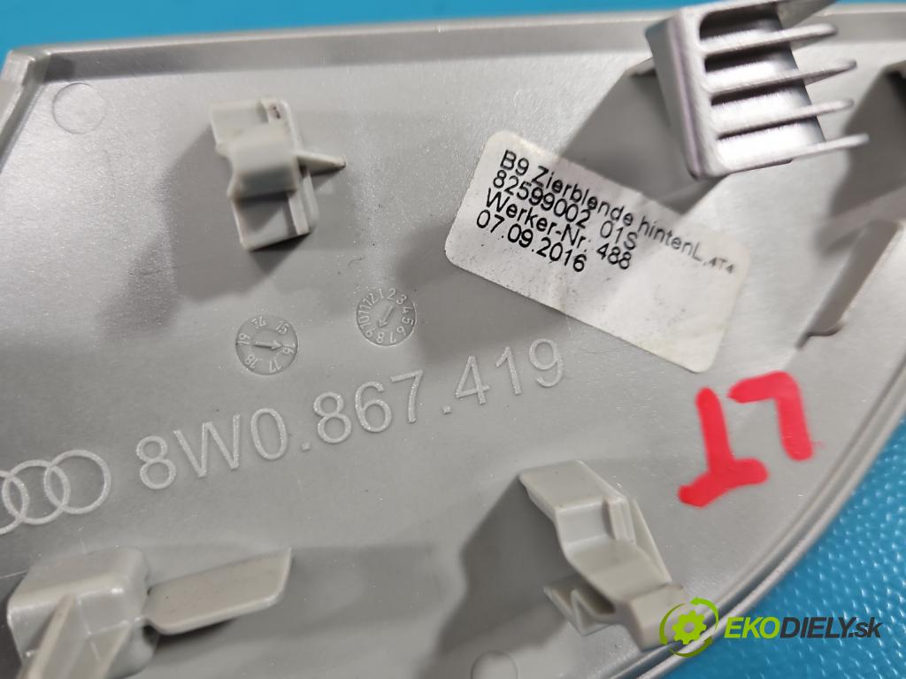 Audi A4 B9 2015-2024 2.0 tdi 190 HP automatic 140 kW 1968 cm3 5- lišta ozdobná vnitŕní: 82600002