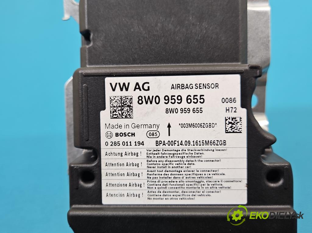 Audi A4 B9 2015-2024 2.0 tdi 190 HP automatic 140 kW 1968 cm3 5- riadiaca jednotka vankúše: 8W0959655