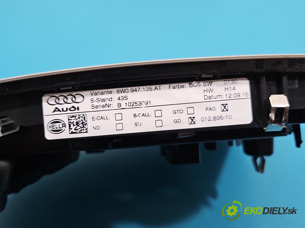 Audi A4 B9 2015-2024 2.0 tdi 190 HP automatic 140 kW 1968 cm3 5- svetlo / reflektor interiéra 8W0947135AT