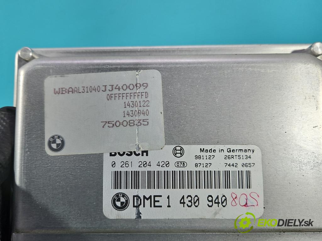 Bmw 3 E46 1998-2007 1.9 8V 118 HP manual 87 kW 1895 cm3 4- riadiaca jednotka motora 1430940