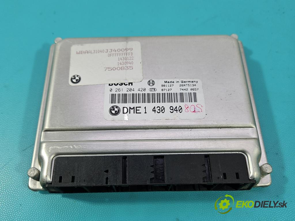 Bmw 3 E46 1998-2007 1.9 8V 118 HP manual 87 kW 1895 cm3 4- riadiaca jednotka motora 1430940
