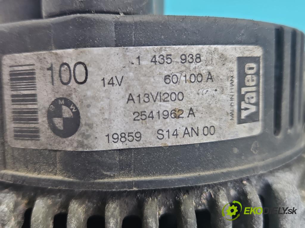 Bmw 3 E46 1998-2007 1.9 8V 118 HP manual 87 kW 1895 cm3 4- Alternator 1435938 (Alternátor)