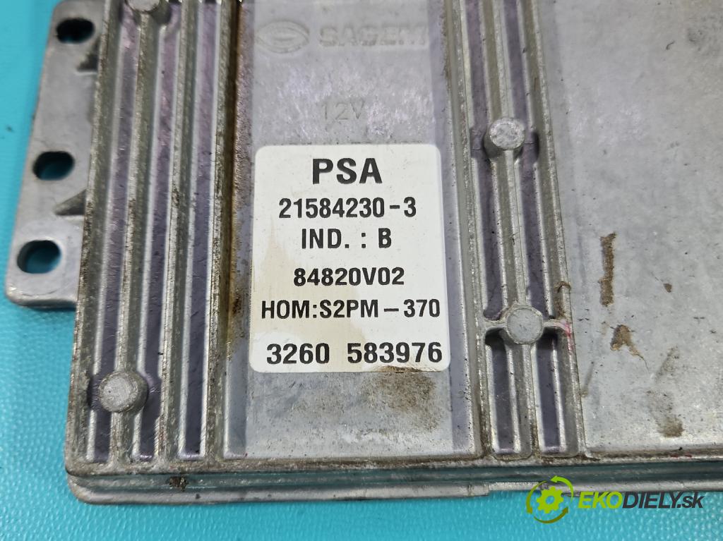 Citroen C3 I 2002-2009 1.4 8V 73 HP manual 54 kW 1360 cm3 5- riadiaca jednotka motora 9650825280