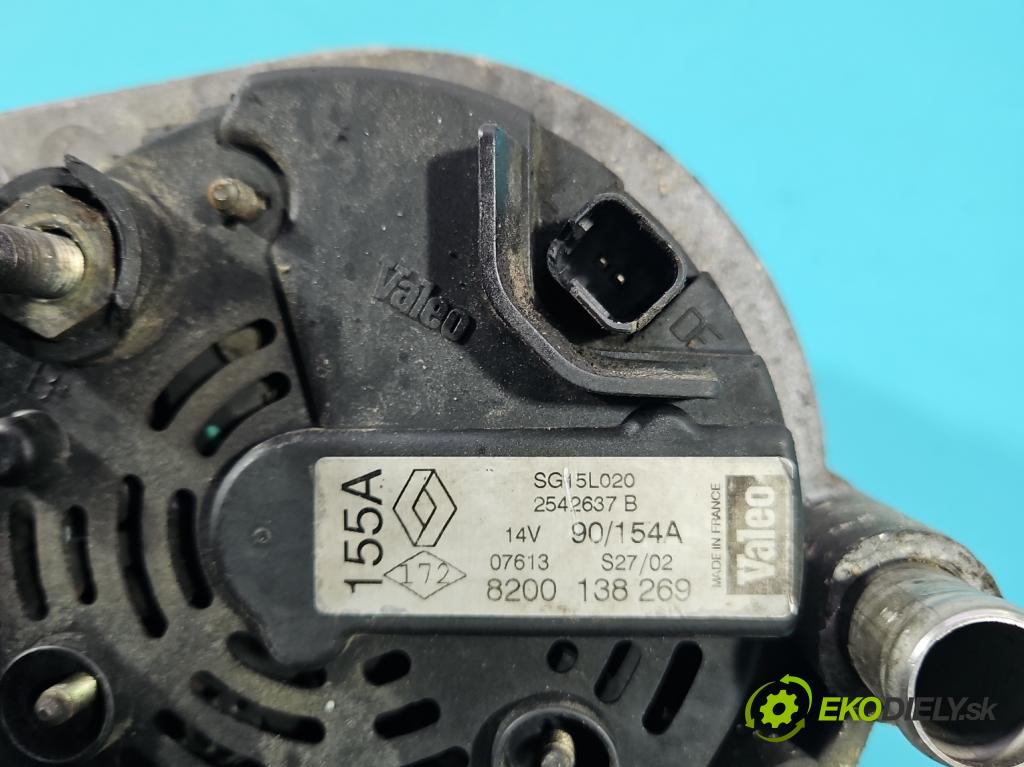 Renault Espace IV 2003-2014 2.2 dci 150 HP manual 110 kW 2188 cm3 5- Alternator 2542637B (Alternátor)