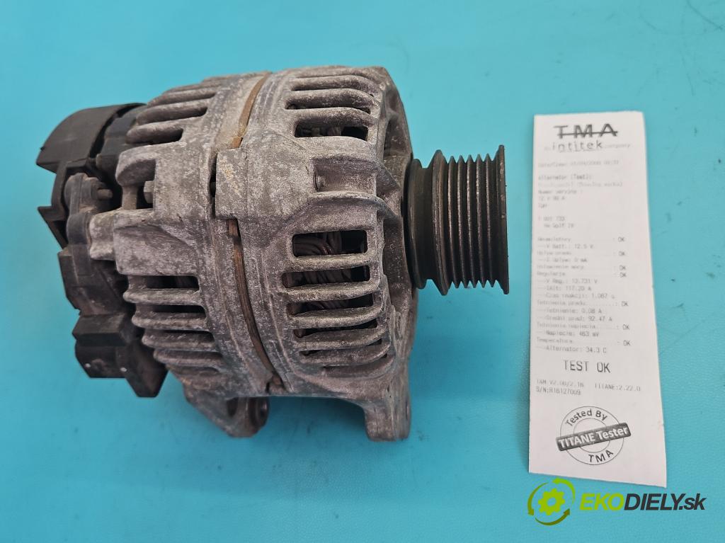 Vw Golf IV 1997-2003 1.4 16V 75 hp manual 55 kW 1390 cm3 5- Alternator 028903025D (Alternátor)