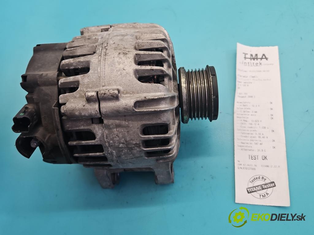 Peugeot 2008 I 2013-2019 1.2 12V 110 hp automatic 81 kW 1199 cm3 5- Alternator 9818677980 (Alternátor)