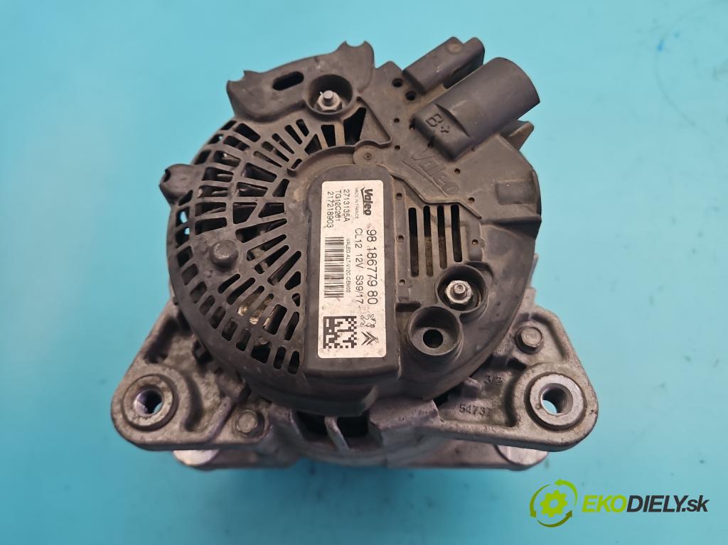 Peugeot 2008 I 2013-2019 1.2 12V 110 HP automatic 81 kW 1199 cm3 5- Alternator 9818677980 (Alternátor)
