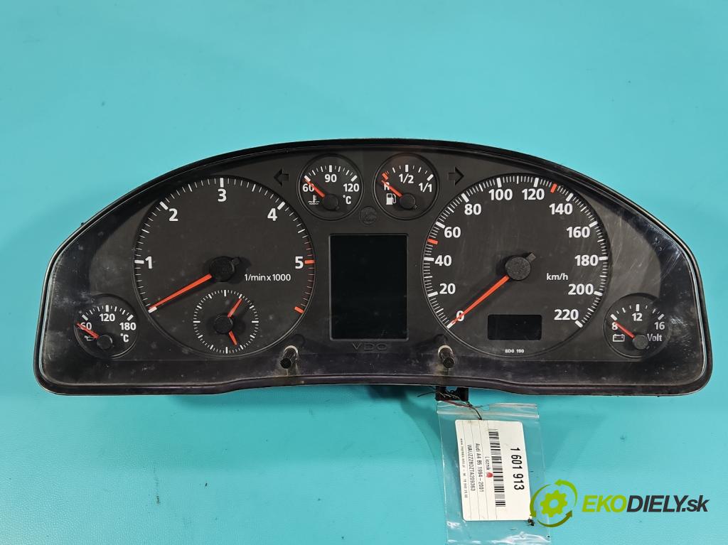 Audi A4 B5 1994-2001 1.9 tdi 110 HP manual 81 kW 1896 cm3 5- prístrojovka/ budíky 8D0919033N (Prístrojová doska)