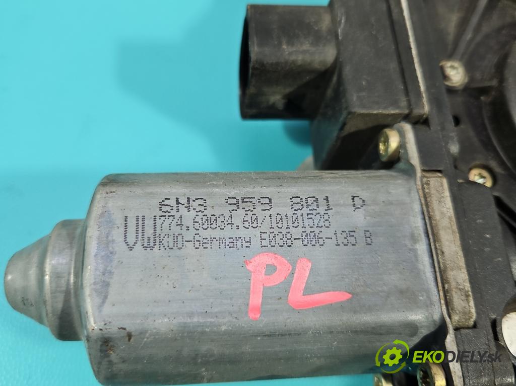 Vw Polo III 6N 1994-2001 1.7 sdi 60 hp manual 44 kW 1716 cm3 3- mechanismus stahování přední levý 6N3959801D