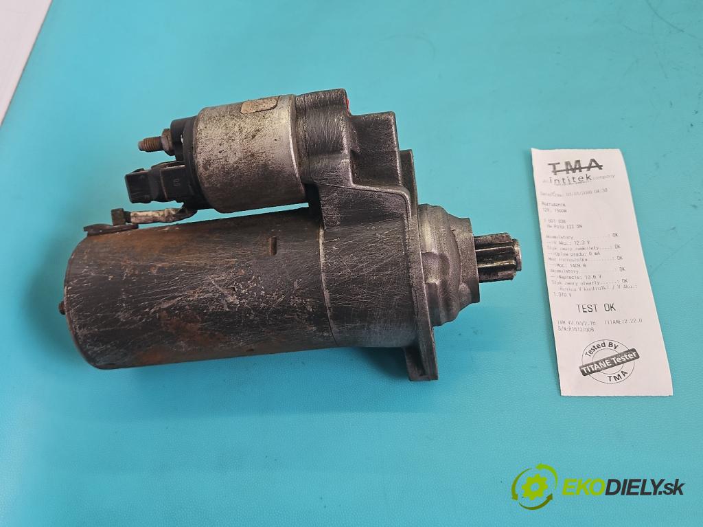 Vw Polo III 6N 1994-2001 1.7 sdi 60 HP manual 44 kW 1716 cm3 3- štartér  (Štartér)