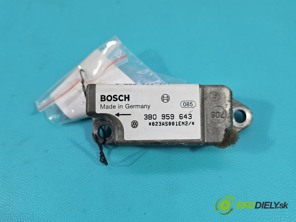 Vw Passat B5 1995-2005 1.9 tdi 110 HP manual 81 kW 1896 cm3 4- snímač šokovat: 3B0959643 (Snímač nárazu)