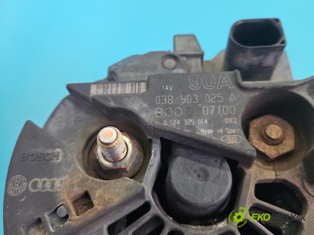 Vw Polo III 6N 1994-2001 1.7 sdi 60 hp manual 44 kW 1716 cm3 3- Alternator 038903025A (Alternátor)