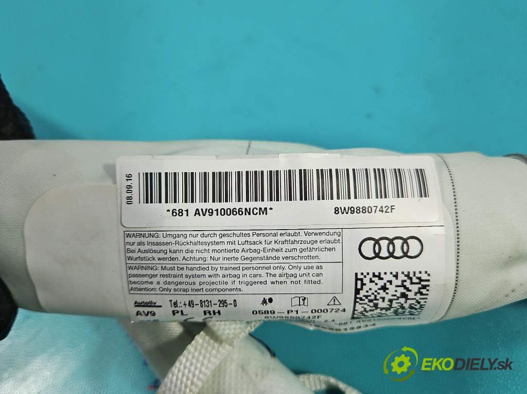 Audi A4 B9 2015-2024 2.0 tdi 190 HP automatic 140 kW 1968 cm3 5- clona pravé 8W9880742F
