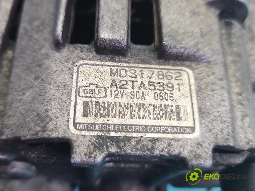 Mitsubishi Galant VIII 1993-2003 2.0 16V 133 hp manual 98 kW 1997 cm3 4- Alternator A2TA5391 (Alternátor)