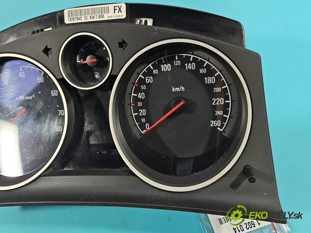 Opel Astra III 2004-2014 1.6 16V 116 HP manual 85 kW 1598 cm3 5- prístrojovka/ budíky 13267542 (Prístrojová doska)