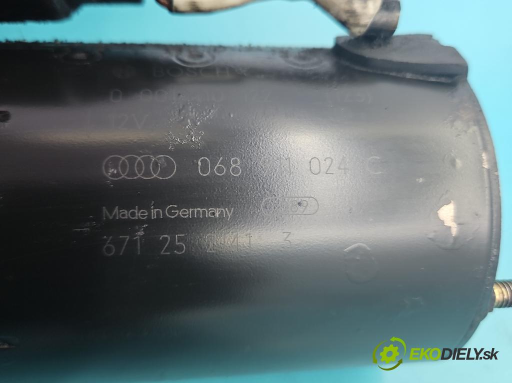 Vw Passat B5 1995-2005 1.9 tdi 110 hp manual 81 kW 1896 cm3 4- startér: 068911024C (Startér)