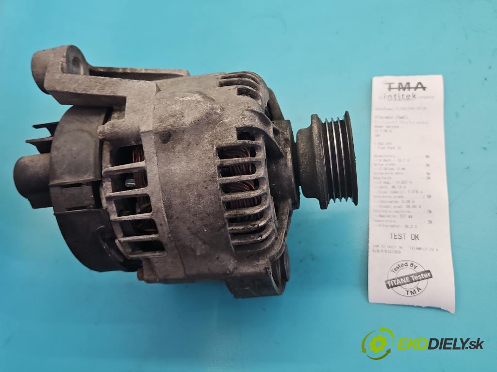 Fiat Punto II 1999-2010 1.4 16V 95 hp manual 70 kW 1368 cm3 3- Alternator 46813059 (Alternátor)