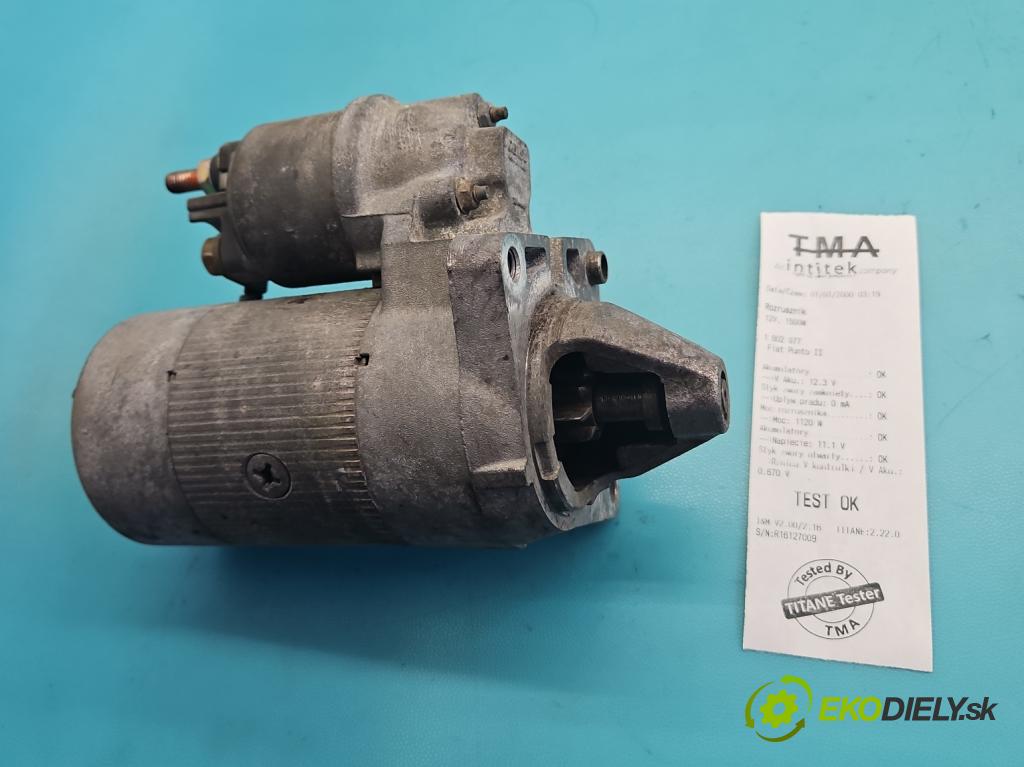 Fiat Punto II 1999-2010 1.4 16V 95 hp manual 70 kW 1368 cm3 3- startér: 63103031 (Startér)