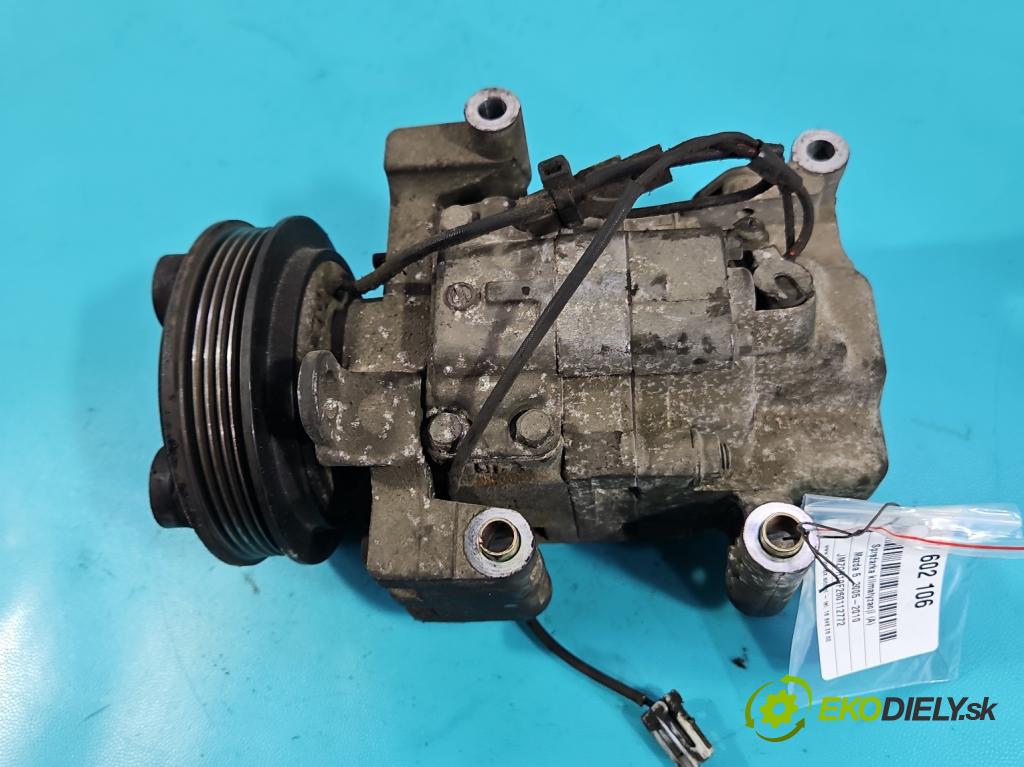 Mazda 5  2005-2010 2.0 16V 145 HP manual 107 kW 1999 cm3 5- Kompresor: klimatizácie H12A1AJ4EZ (Kompresor klimatizácie)