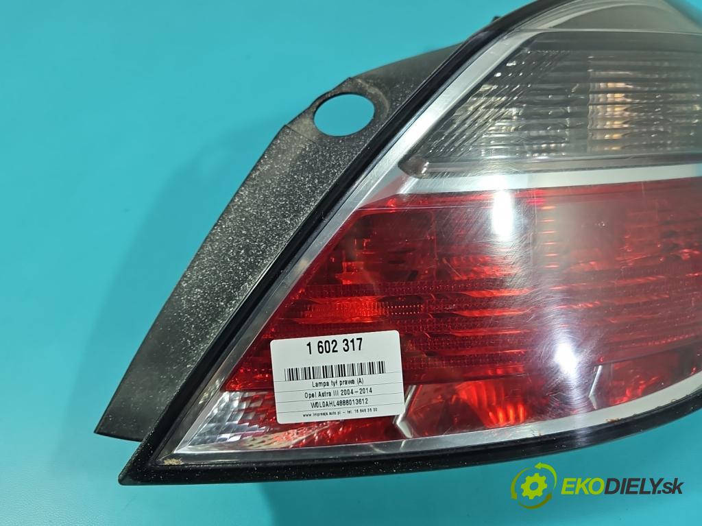 Opel Astra III 2004-2014 1.6 16V 116 hp manual 85 kW 1598 cm3 5- světlo zadní pravé 13222325 (Klika dveří ostatní)