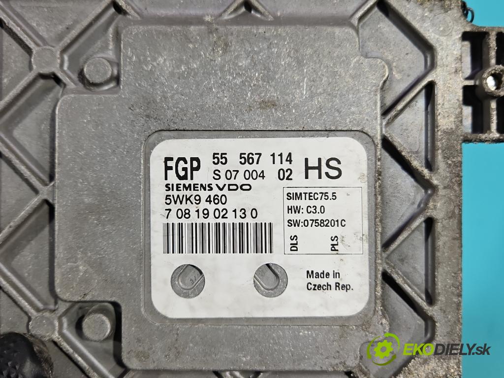 Opel Astra III 2004-2014 1.6 16V 116 HP manual 85 kW 1598 cm3 5- riadiaca jednotka motora 55567114