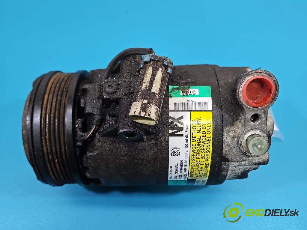 Opel Meriva A 2002-2010 1.4 16V 90 HP manual 66 kW 1364 cm3 5- Kompresor: klimatizácie 383601234 (Kompresor klimatizácie)