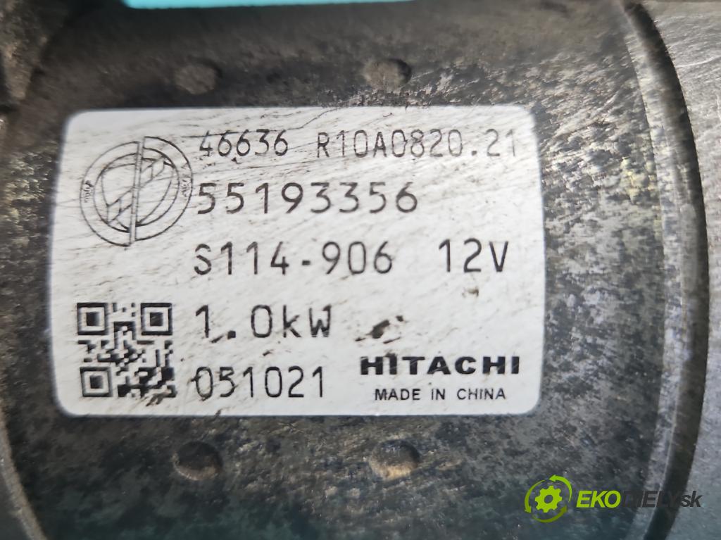 Fiat Albea 1.4 8V 77 HP manual 57 kW 1368 cm3 4- štartér 55193356 (Štartér)