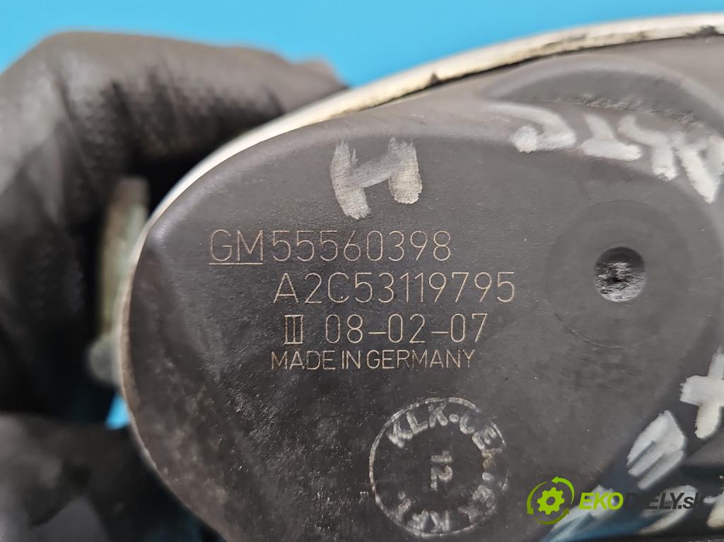 Opel Astra III 2004-2014 1.6 16V 116 HP manual 85 kW 1598 cm3 5- klapka 55560398 (Škrtiaca klapka)