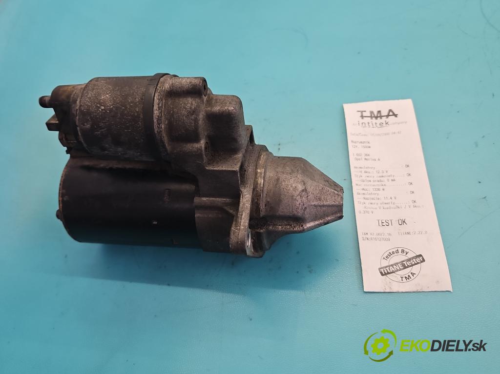 Opel Meriva A 2002-2010 1.4 16V 90 HP manual 66 kW 1364 cm3 5- štartér 001107408 (Štartér)