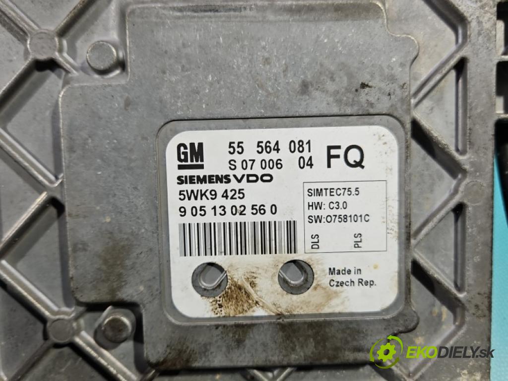 Opel Astra III 2004-2014 1.8 16V 140 hp manual 103 kW 1796 cm3 2- řídící jednotka motoru 55564081