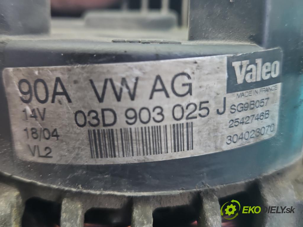 Vw Polo IV 9N 2001-2009 1.2 6V 54 hp manual 40 kW 1198 cm3 3- Alternator 03D903025J (Alternátor)