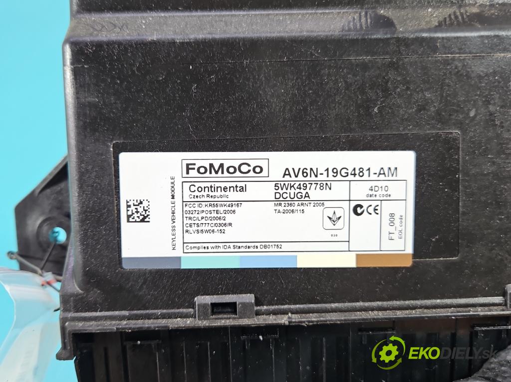 Ford C-Max II 2010-2019 2.0 tdci 140 HP manual 103 kW 1997 cm3 5- riadiaca jednotka komfortu AV6N-19G481-AM