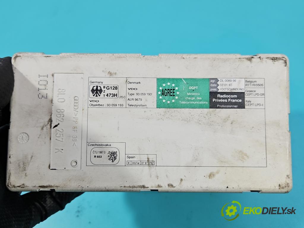 Audi A4 B5 1994-2001 1.9 tdi 110 hp manual 81 kW 1896 cm3 4- Centrálni: zámek: 8L0862257K
