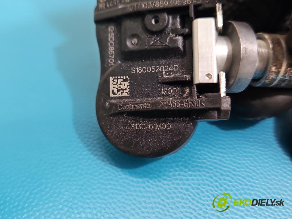 Suzuki Swift Mk8 2017-2024 1.0 T 111KM manual 82 kW 998 cm3 5- snímač tlak: pneumatika 43130-61M00 (Snímač tlaku v pneumatike)