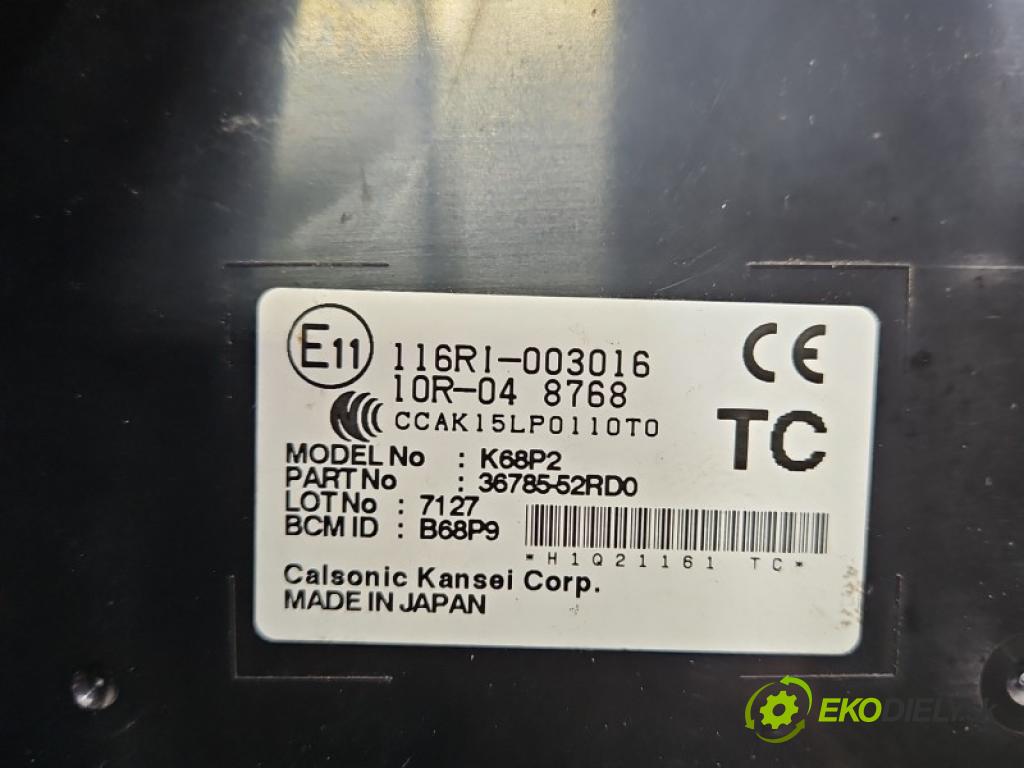 Suzuki Swift Mk8 2017-2024 1.0 T K10C 111KM manual 82 kW 998 cm3 5- řídící jednotka 116RI-003016