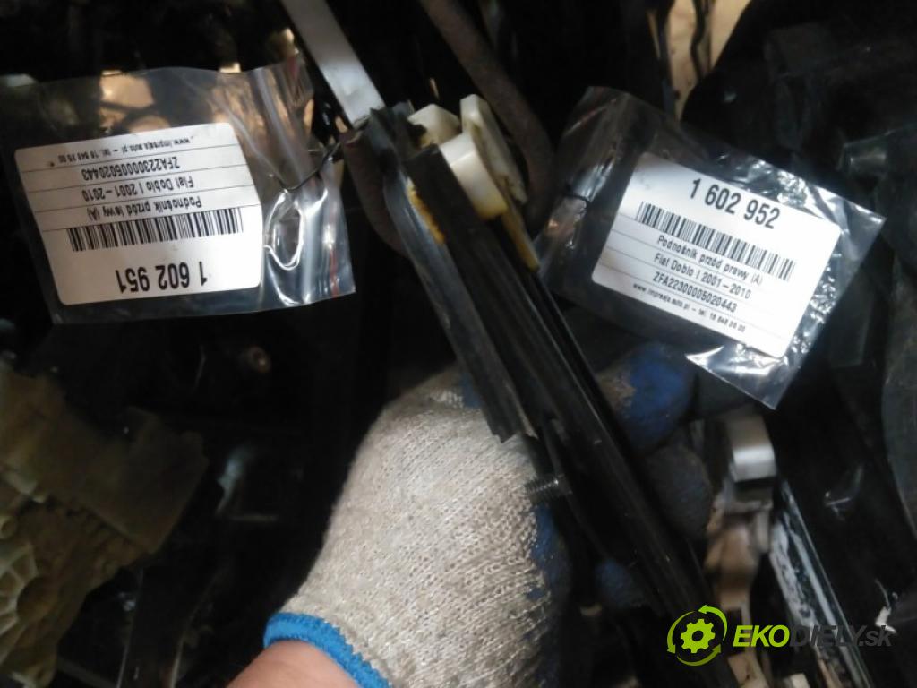 Fiat Doblo I 2001-2010 1.2 8V 65 HP manual 48 kW 1242 cm3 5- mechanizmus okna predné pravý
