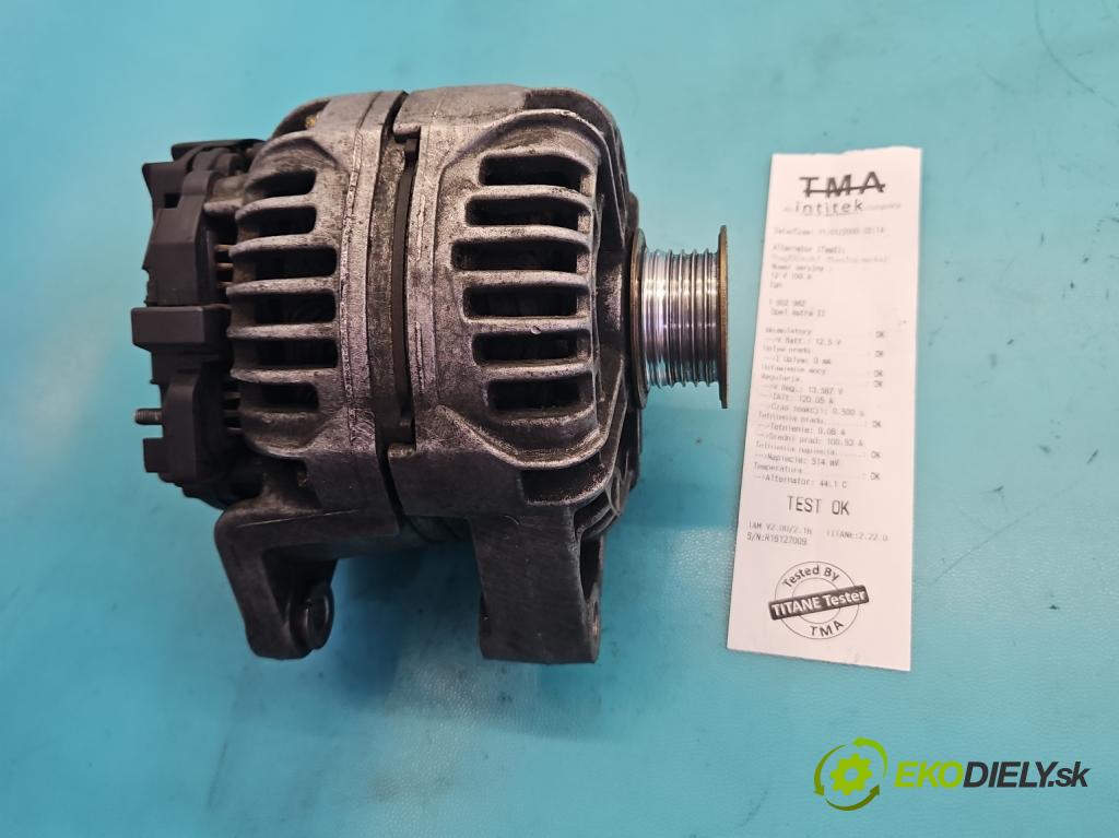 Opel Astra II 1998-2009 2.0 dti 101 hp manual 74 kW 1995 cm3 5- Alternator 0124415005 (Alternátor)