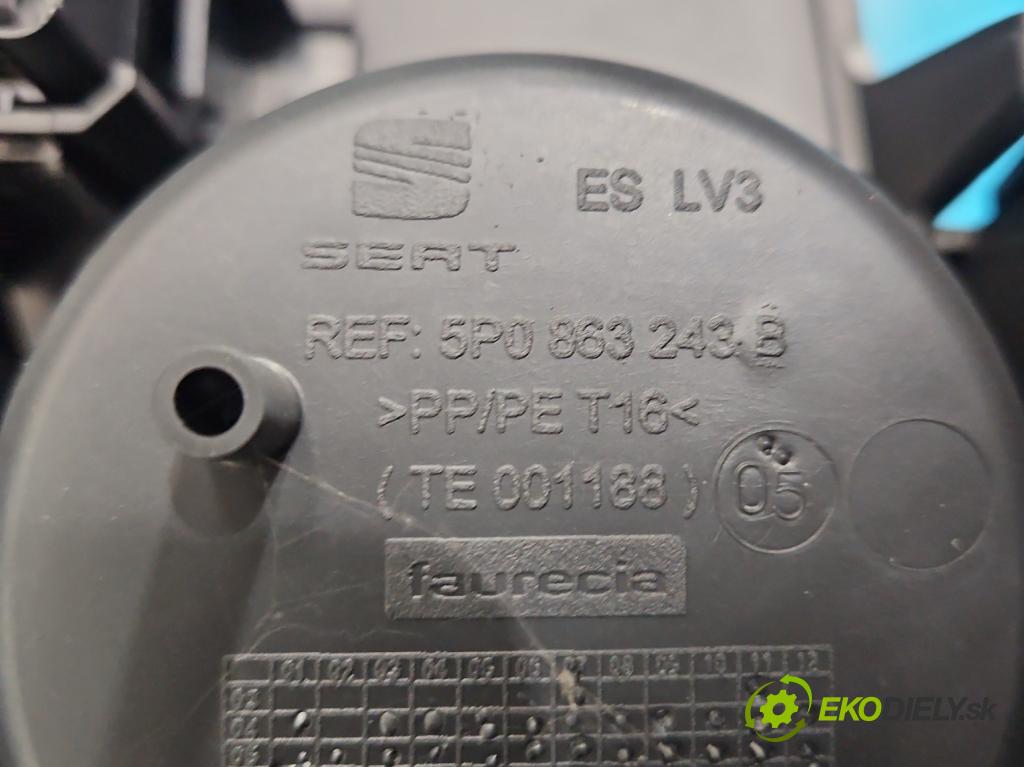 Seat Altea 1.8 TFSI 160 HP manual 118 kW 1798 cm3 5- operadlo 5P0864251B (Lakťová opierka)