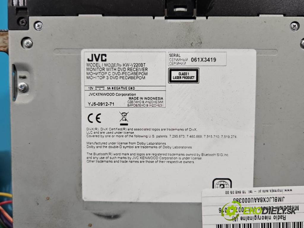 Mitsubishi Lancer VIII 2007-2016 2.0 DID BWC 140 hp manual 103 kW 1968 cm3 5- Radio KW-V220BT