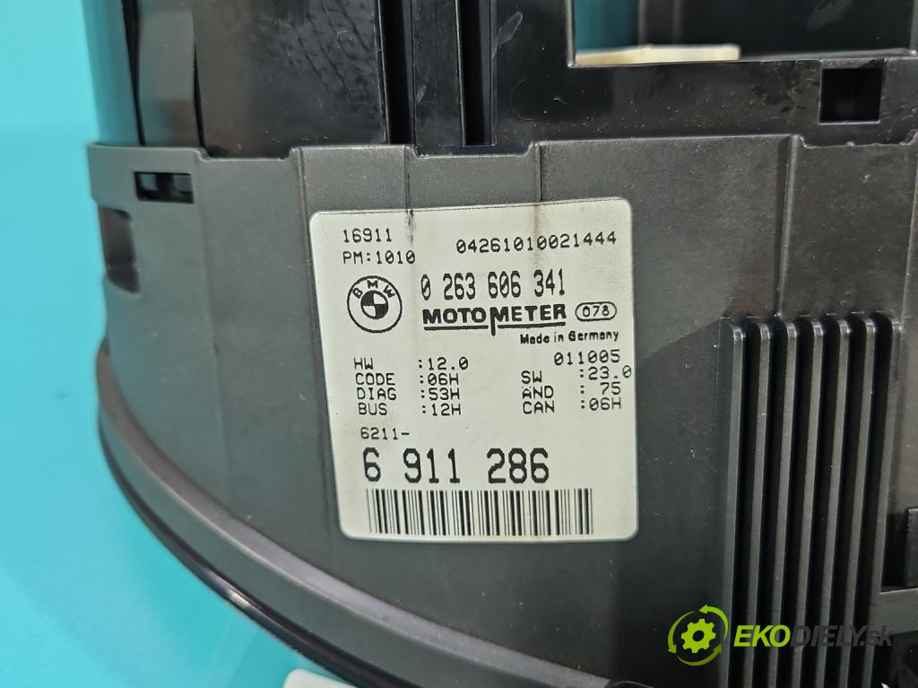 Bmw 3 E46 1998-2007 1.8 16V 116 HP manual 85 kW 1796 cm3 3- prístrojovka/ budíky 0263606341 (Prístrojová doska)